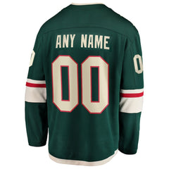 Minnesota Wild Fanatics Home Breakaway Custom Jersey - Green | Fanatics Lifestyle
