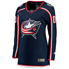 Columbus Blue Jackets Fanatics Women's Home Breakaway Custom Jersey - Navy | Fanatics near me