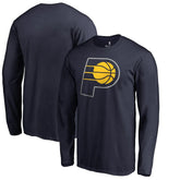 Indiana Pacers Primary Logo Long Sleeve T-Shirt Navy