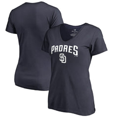 San Diego Padres Women's Team Lockup T-Shirt Outlet