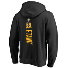 Kris Letang Pittsburgh Penguins Backer Pullover Hoodie - Black | NHL discount