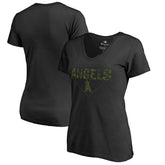 Los Angeles Angels Women's Camo T-Shirt Discount