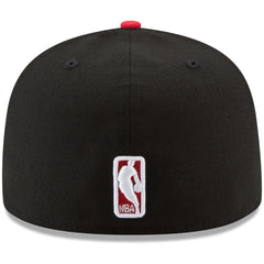 New Era Portland Trail Blazers Team Color 2-Tone 59FIFTY Fitted Hat Black/Red