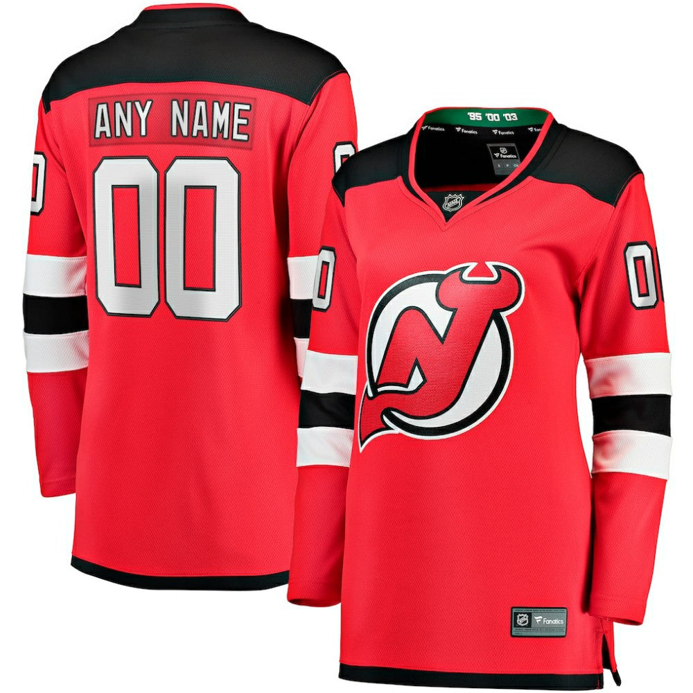 New Jersey Devils Fanatics Women's Home Breakaway Custom Jersey - Red | Fanatics near me