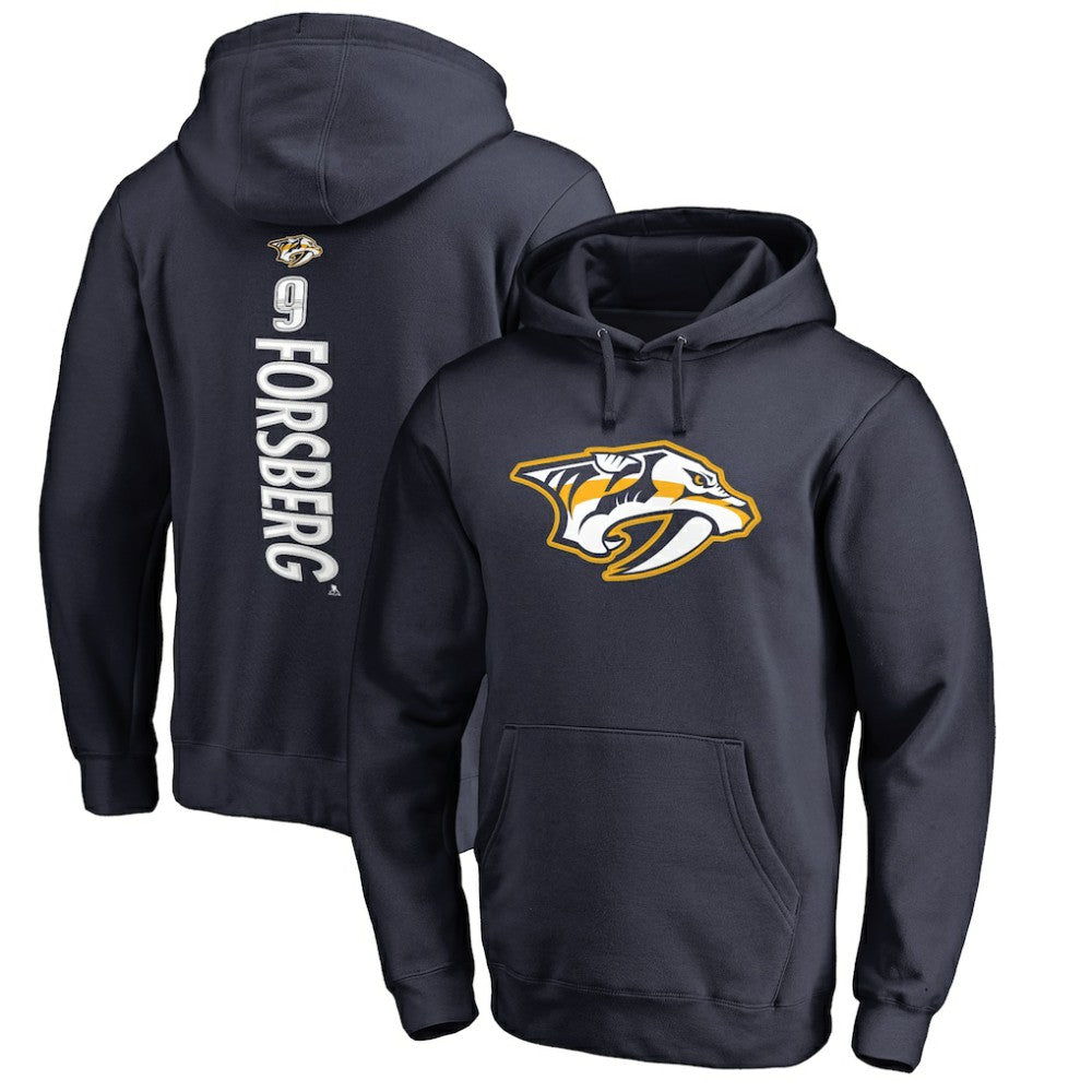 Filip Forsberg Nashville Predators Backer Pullover Hoodie - Navy | NHL near me