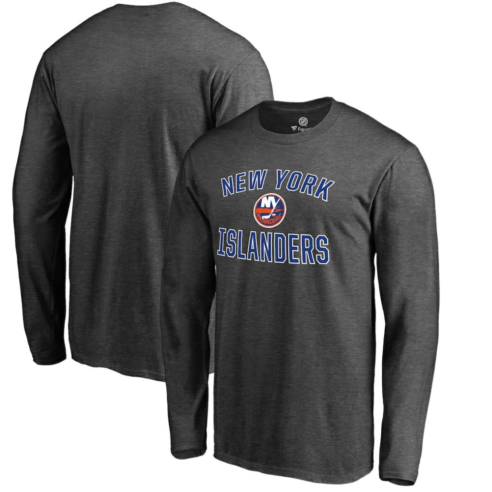 New York Islanders Victory Arch Long Sleeve T-Shirt - Heathered Gray | NHL sale