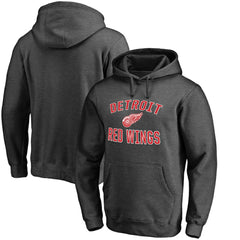 Detroit Red Wings Victory Arch Team Fitted Pullover Hoodie - Heather Charcoal | NHL online