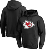 Kansas City Chiefs Primary Logo II Pullover Hoodie - Black - NFL