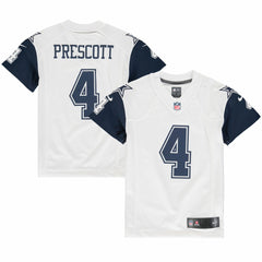 Dak Prescott Dallas Cowboys Youth Color Rush Game Jersey - White - Nike