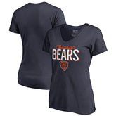 Chicago Bears Women's Nostalgia T-Shirt - Navy - NFL