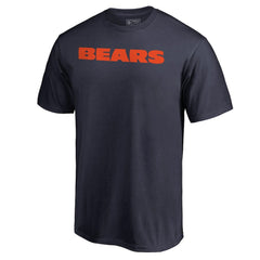 Chicago Bears Wordmark T-Shirt - Navy - NFL