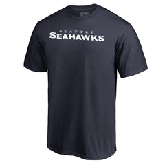 Seattle Seahawks Wordmark T-Shirt - College Navy - NFL