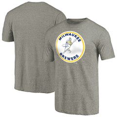 Milwaukee Brewers Cooperstown Collection Forbes Tri-Blend T-Shirt Outlet