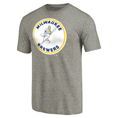 Milwaukee Brewers Cooperstown Collection Forbes Tri-Blend T-Shirt Outlet