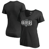 Las Vegas Raiders Women's Arriba V-Neck T-Shirt - Black - NFL