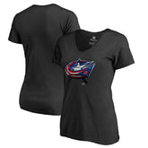 Columbus Blue Jackets Women's Midnight Mascot V-Neck T-Shirt - Black | NHL discount