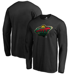 Minnesota Wild Midnight Mascot Long Sleeve T-Shirt - Black | NHL online