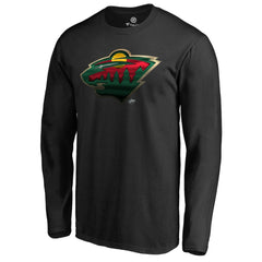Minnesota Wild Midnight Mascot Long Sleeve T-Shirt - Black | NHL online
