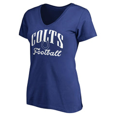 Indianapolis Colts Women's Victory Script V-Neck T-Shirt -Royal - NFL