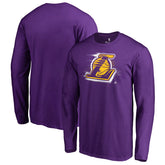 Los Angeles Lakers Splatter Logo Long Sleeve T-Shirt Purple