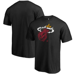 Miami Heat Splatter Logo T-Shirt Black