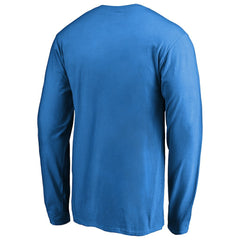 Oklahoma City Thunder Splatter Logo Long Sleeve T-Shirt Blue