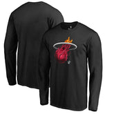 Miami Heat Midnight Mascot Long Sleeve T-Shirt Black