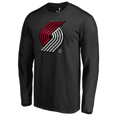 Portland Trail Blazers Midnight Mascot Long Sleeve T-Shirt Black
