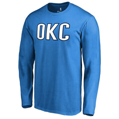 Oklahoma City Thunder Alternate Logo Long Sleeve T-Shirt Blue