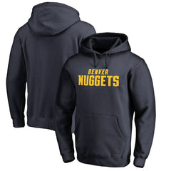 Denver Nuggets Wordmark Pullover Hoodie Navy