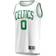 Fanatics Jayson Tatum Boston Celtics Fast Break Replica Away Jersey White Association Edition