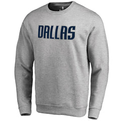 Dallas Mavericks Wordmark Pullover Sweatshirt Heathered Gray