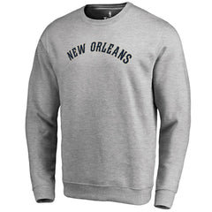 New Orleans Pelicans Wordmark Pullover Sweatshirt Heathered Gray