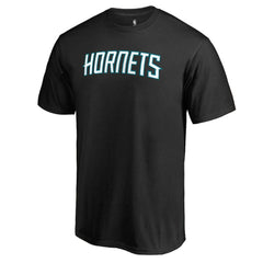 Charlotte Hornets Primary Wordmark T-Shirt Black