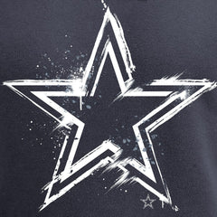 Dallas Cowboys Splatter Logo Pullover Hoodie - Navy - NFL