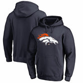 Denver Broncos Splatter Logo Pullover Hoodie - Navy - NFL