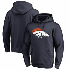 Denver Broncos Splatter Logo Pullover Hoodie - Navy - NFL