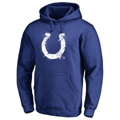 Indianapolis Colts Splatter Logo Pullover Hoodie - Royal - NFL