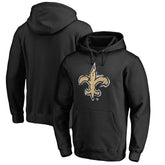 New Orleans Saints Splatter Logo Pullover Hoodie - Black - NFL