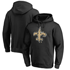 New Orleans Saints Splatter Logo Pullover Hoodie - Black - NFL