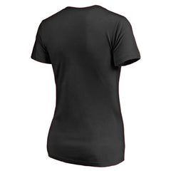 Philadelphia Flyers Women's Splatter Logo V-Neck T-Shirt - Black | NHL on sale