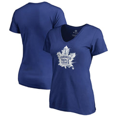Toronto Maple Leafs Women's Splatter Logo V-Neck T-Shirt - Royal | NHL sale