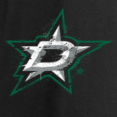 Dallas Stars Women's Splatter Logo V-Neck Long Sleeve T-Shirt - Black | NHL discount