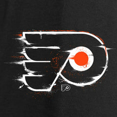 Philadelphia Flyers Women's Splatter Logo V-Neck Long Sleeve T-Shirt - Black | NHL near me