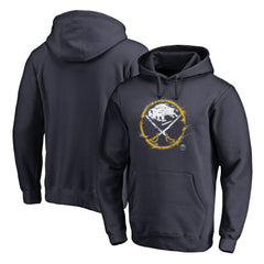 Buffalo Sabres Splatter Logo Pullover Hoodie - Navy | NHL online