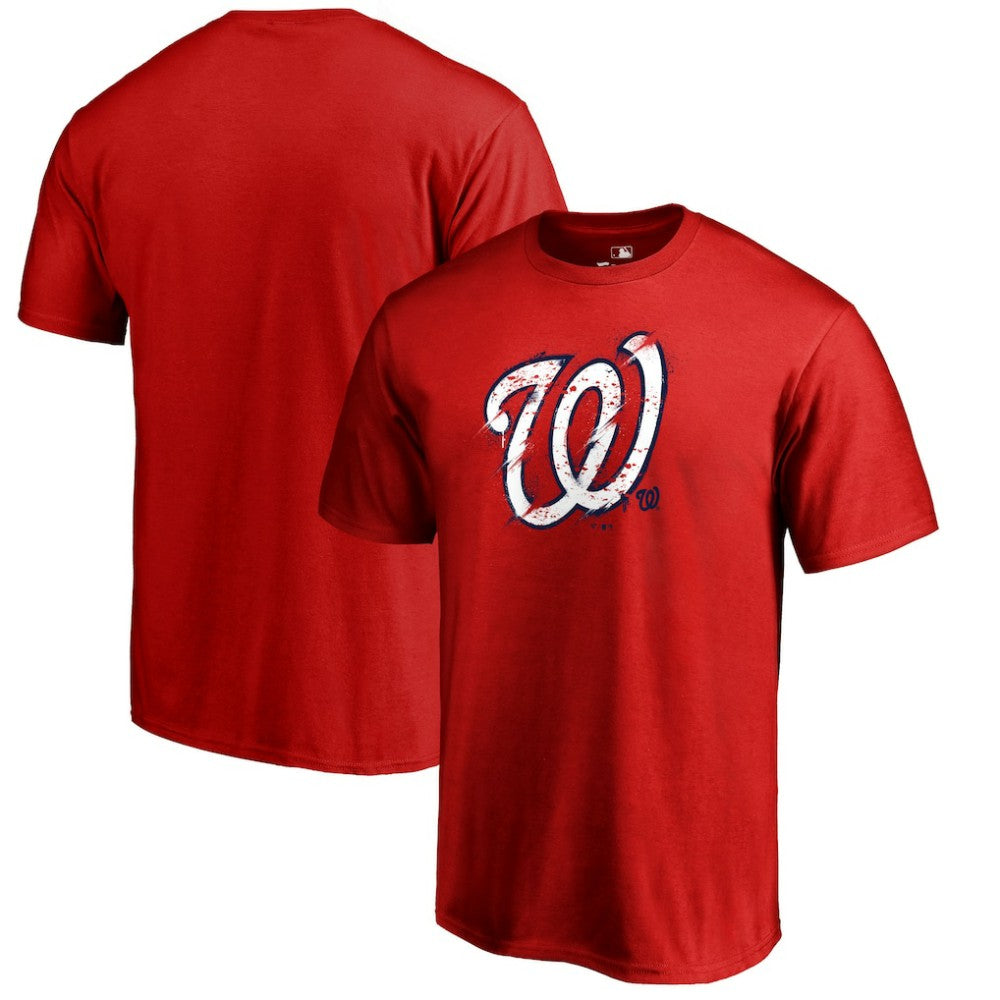 Washington Nationals Splatter Logo T-Shirt Sale