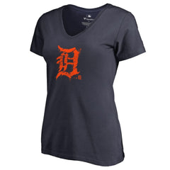Detroit Tigers Women's Splatter Logo V-Neck T-Shirt Near Me