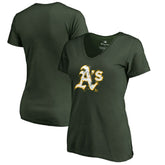 Athletics Women's Splatter Logo V-Neck T-Shirt Near Me