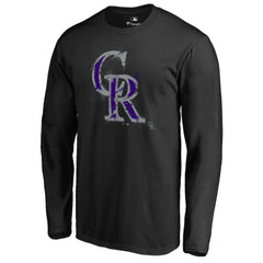 Colorado Rockies Splatter Logo Long Sleeve T-Shirt for sale
