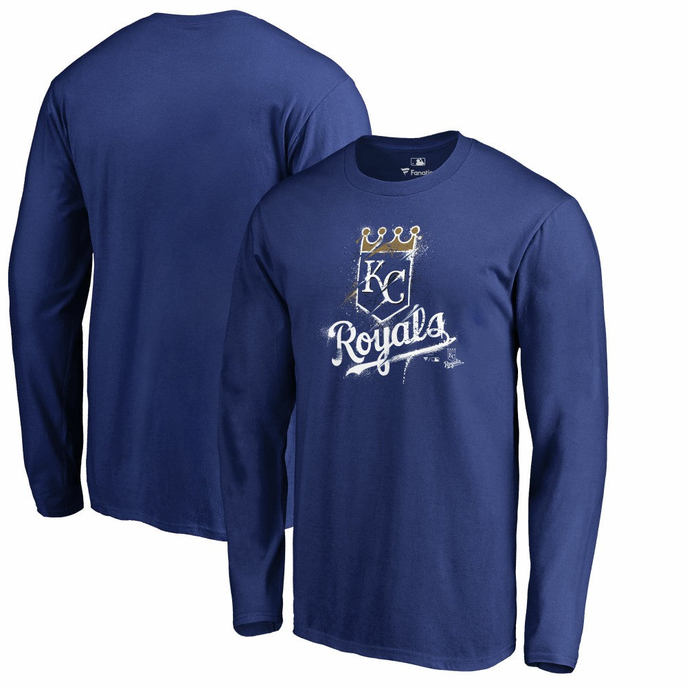 Kansas City Royals Splatter Logo Long Sleeve T-Shirt for sale